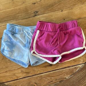 GAP Fuchsia and Light Blue Toddler Shorts Set